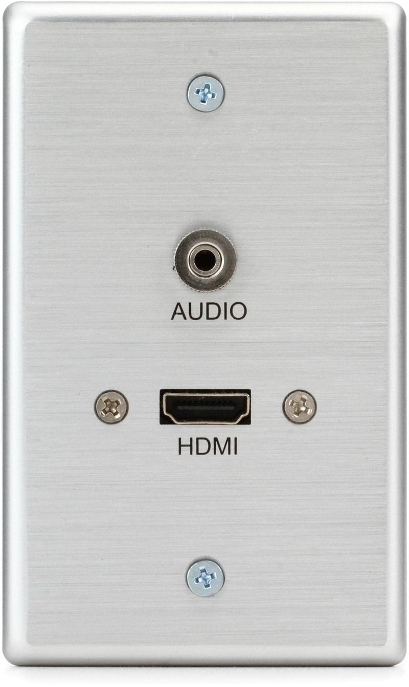 ليجراند - لوحة حائط فردية C2G، لوحة صوتية لاستخدامها كلوحة HDMI كلوحة تمرير، ألمنيوم مصقول، فضي، 1 قطعة، C2G 39871